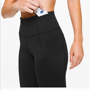 Lululemon leggings fast and free crop 19’ black